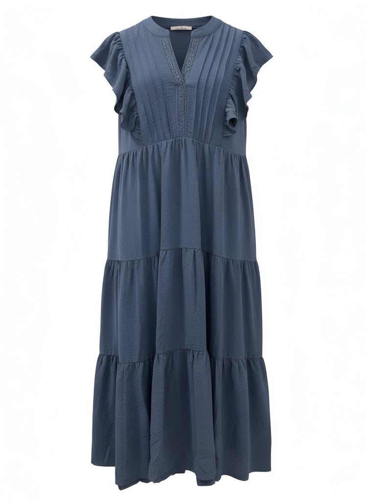 "Tonya" Pintuck Dress - The Katie Grace Boutique