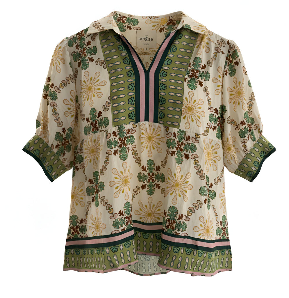 "Ginger" Printed Blouse