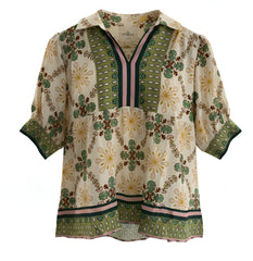 "Ginger" Printed Blouse