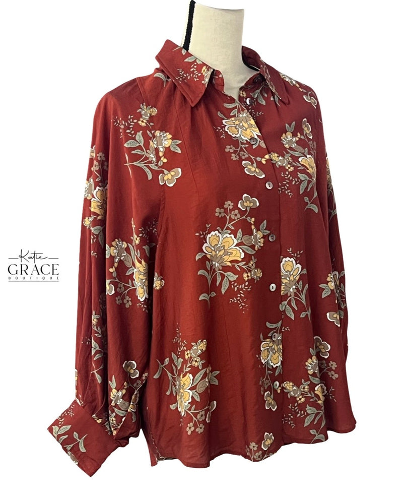 "Sadie" Floral Blouse