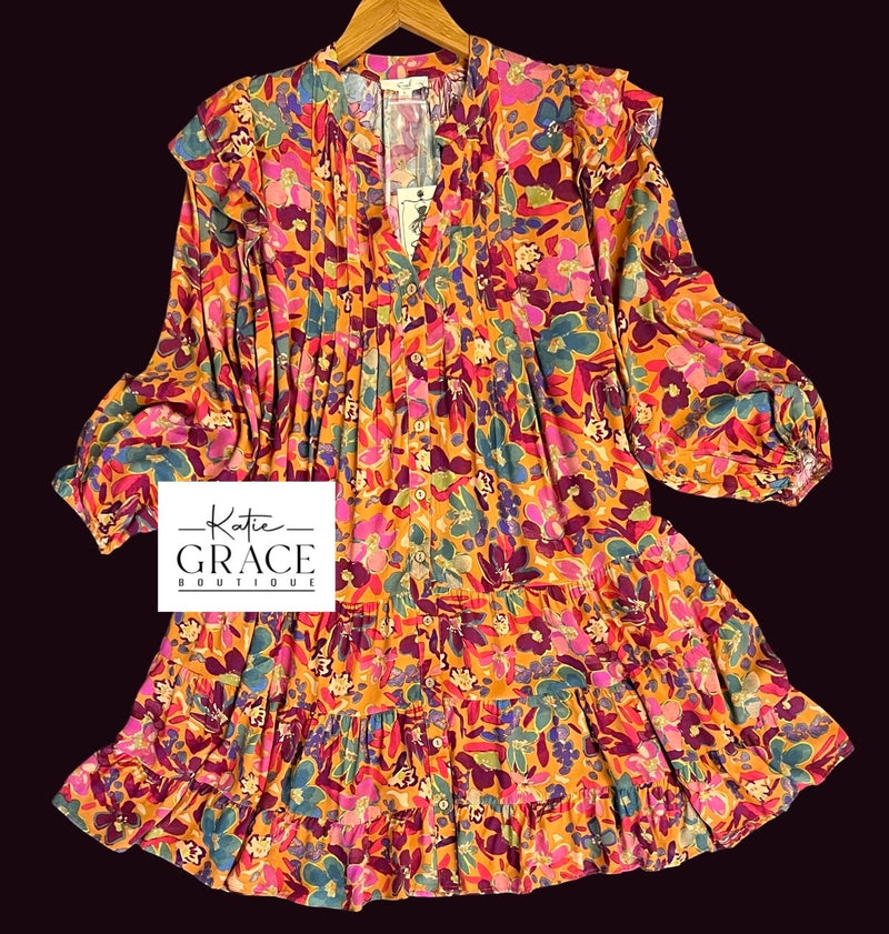 "Jessie" Floral Dress - The Katie Grace Boutique