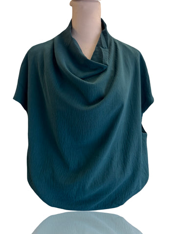 "Charlotte" Draped Mock Neck, 2 colors - The Katie Grace Boutique