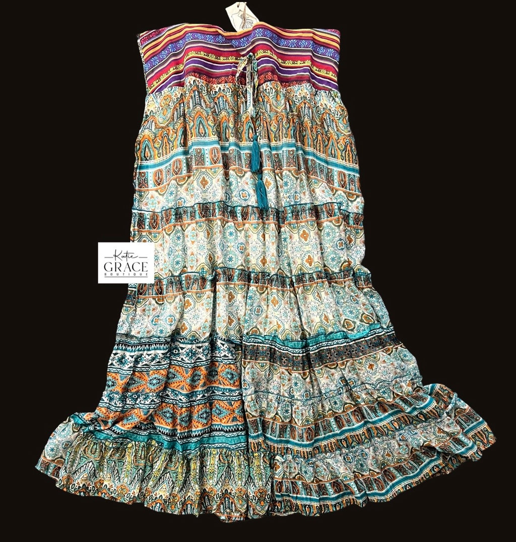 "Erin" Maxi Tiered Skirt, Plus