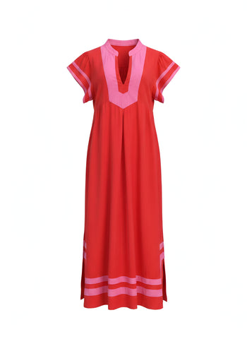 "Catrina" Linen Blend Midi Dress