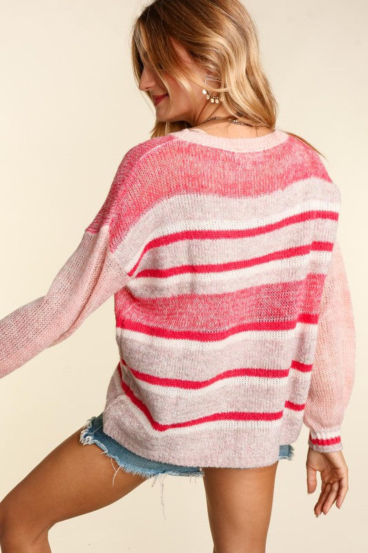 "Carmen" Striped Sweater