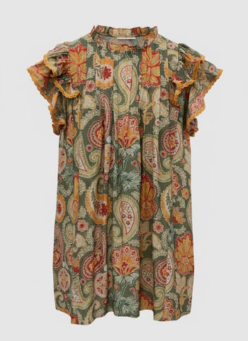 "Audrey" Paisley Dress
