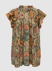 "Audrey" Paisley Dress
