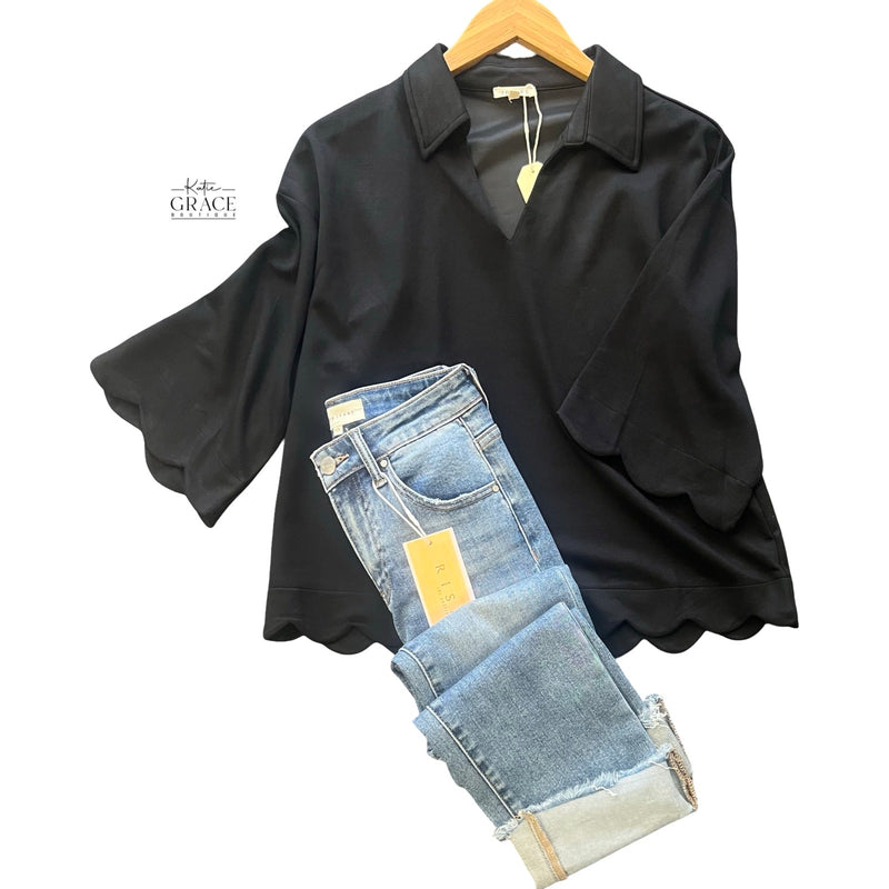 "Keller" Luxe Knit Top, S-2XL