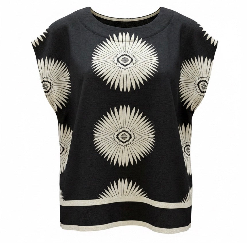 "Nora" Boxy Blouse - The Katie Grace Boutique