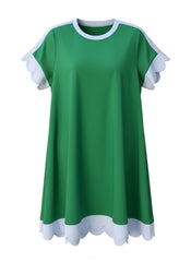 "Kelly" Luxe Knit Dress, Green - The Katie Grace Boutique