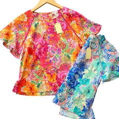 "Tessie" Floral Blouse, 2 colors - The Katie Grace Boutique