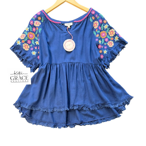 "Tallulah" Embroidered Blouse