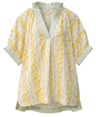 "Elenor" Floral Blouse - The Katie Grace Boutique