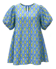 "Amelia" Leaf Motif Dress - The Katie Grace Boutique