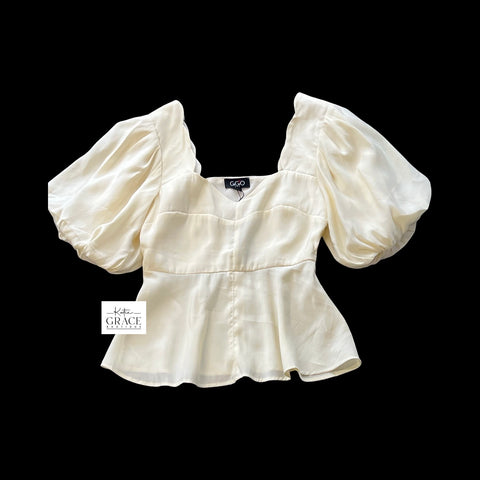 "Carly" Sweetheart Blouse - The Katie Grace Boutique