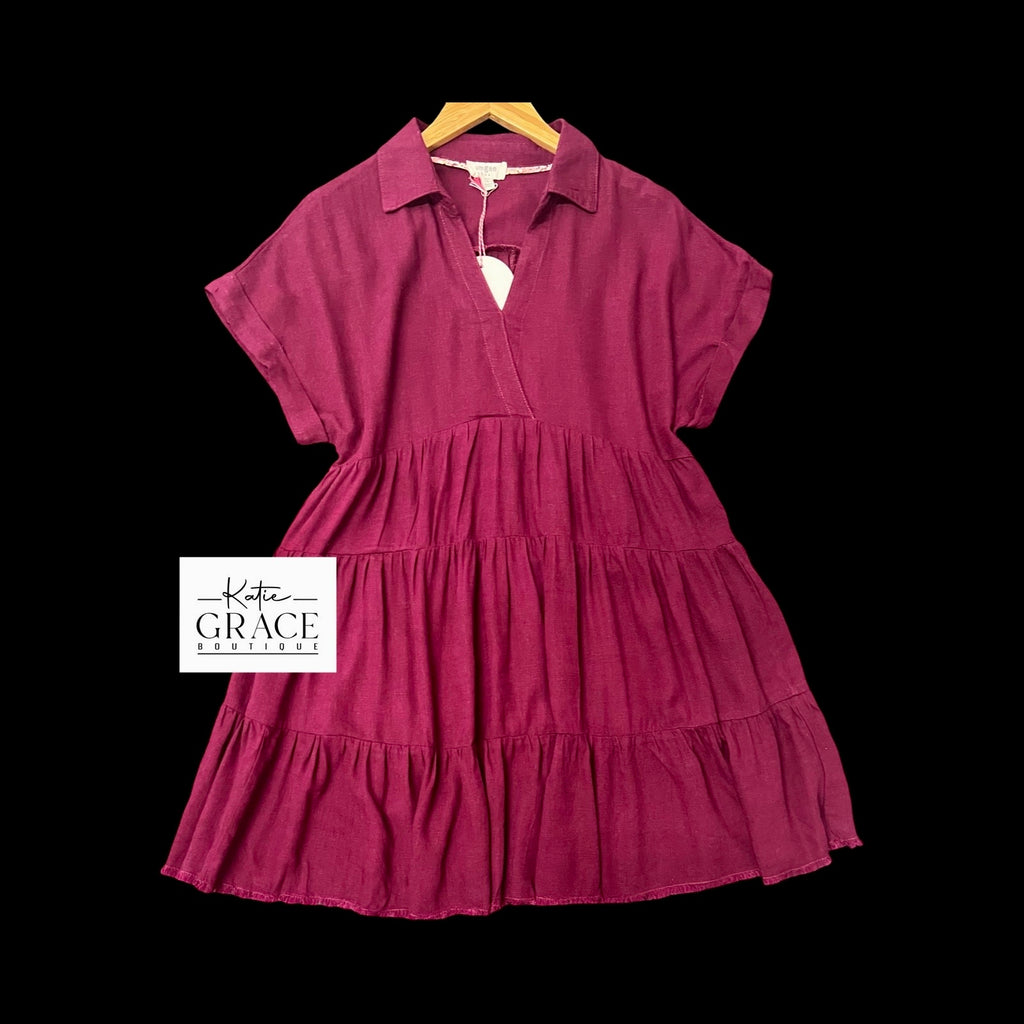 "Christina" Tiered Dress - The Katie Grace Boutique