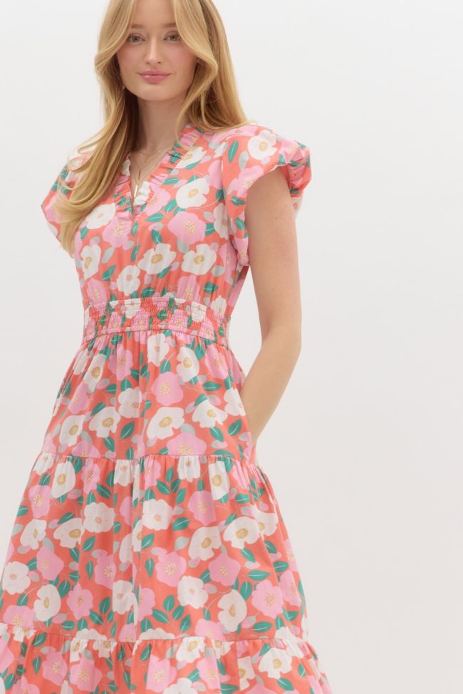 "Stella" Floral Midi Dress