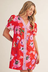 "Isadora" Floral Dress