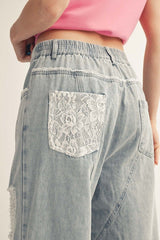 "Finley" Distress Lace Patches