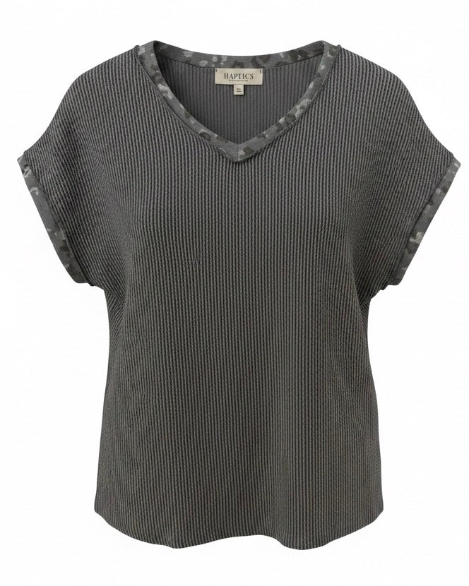 "Leigh" Curly Knit Top