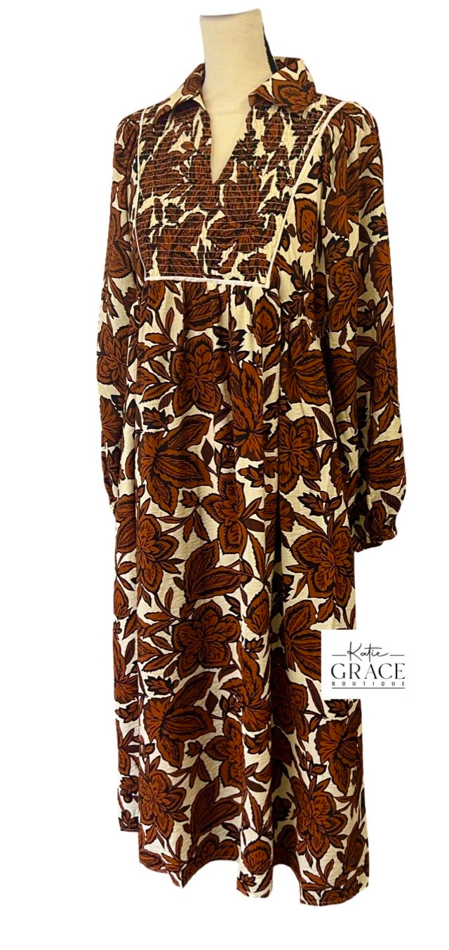 "Autumn" Floral Dress