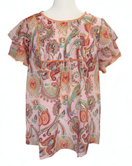 "Layla" Paisley Blouse - The Katie Grace Boutique