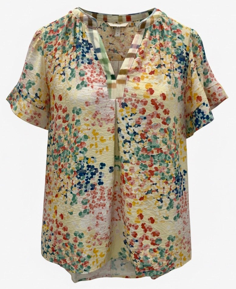 "Candi" Flutter Blouse