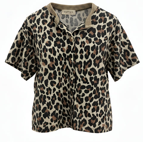 "Finley" Knit Button Top