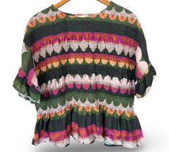 "Ruby" Smocked Blouse - The Katie Grace Boutique