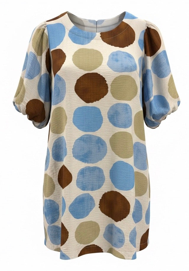 "Roxy" Abstract Dot Dress