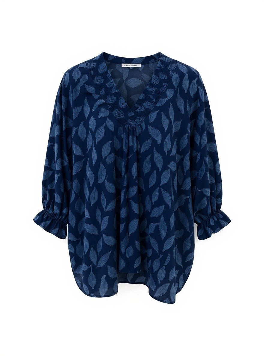 "Nora" Jacquard Blouse, Plus