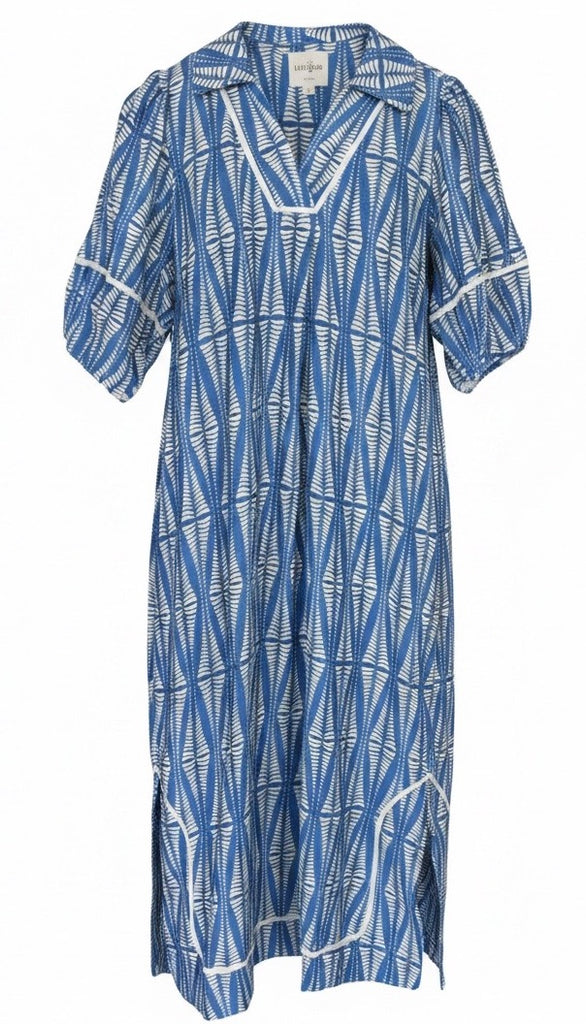 "Eloise" Lantern Sleeve Midi Dress