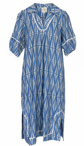 "Eloise" Lantern Sleeve Midi Dress