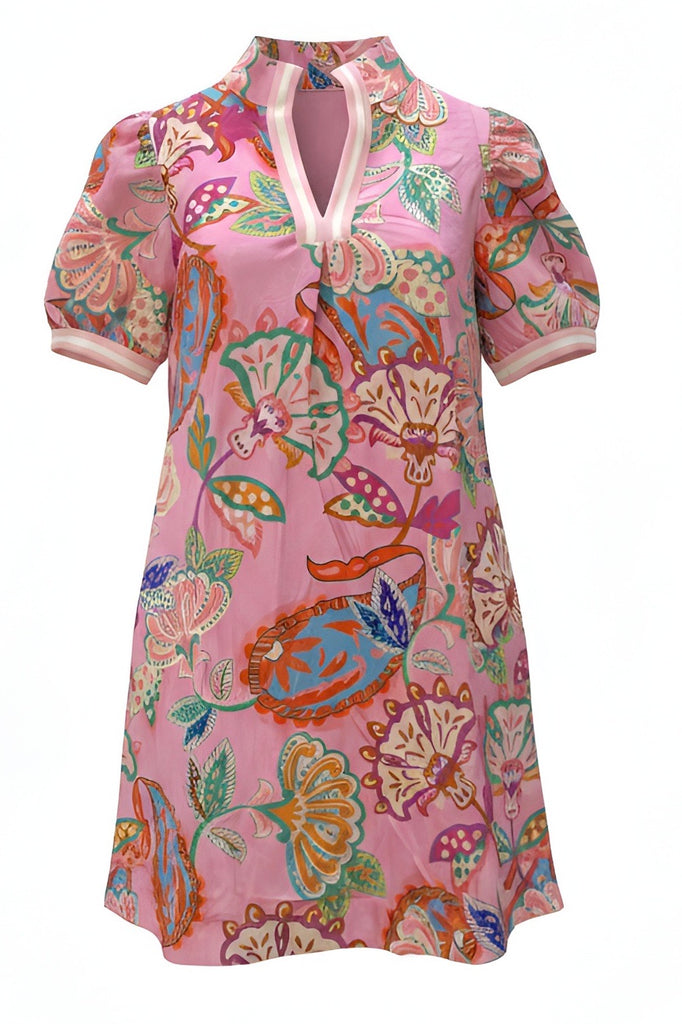 "Georgia" Floral Dress - The Katie Grace Boutique