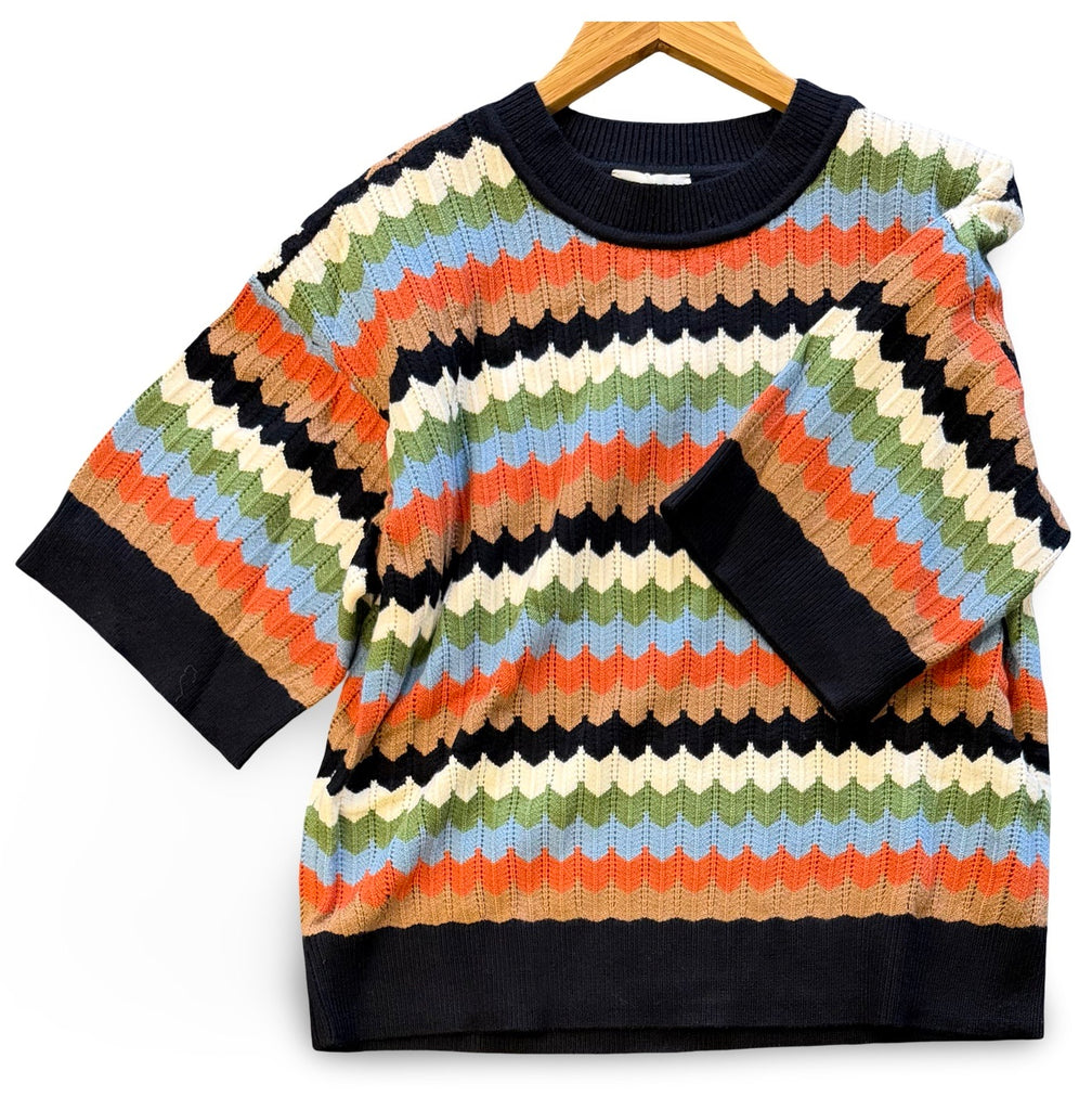 "Melody" Short Sleeve Sweater