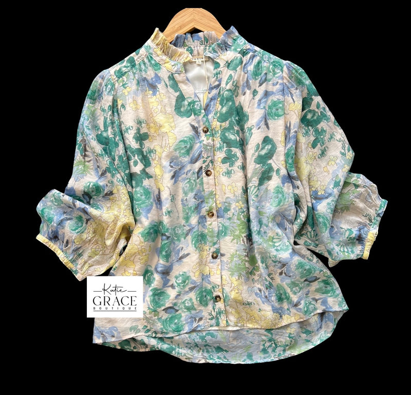 "Katrina" Floral Blouse