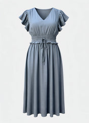 "Skyla" Satin Dress - The Katie Grace Boutique