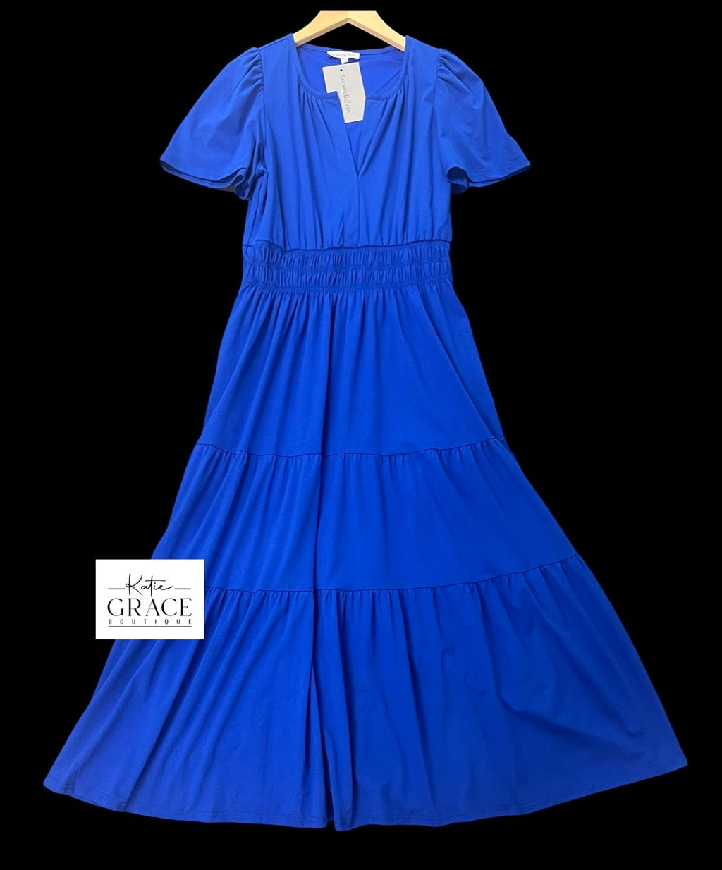 "Melody" Smocked Waist Dress - The Katie Grace Boutique