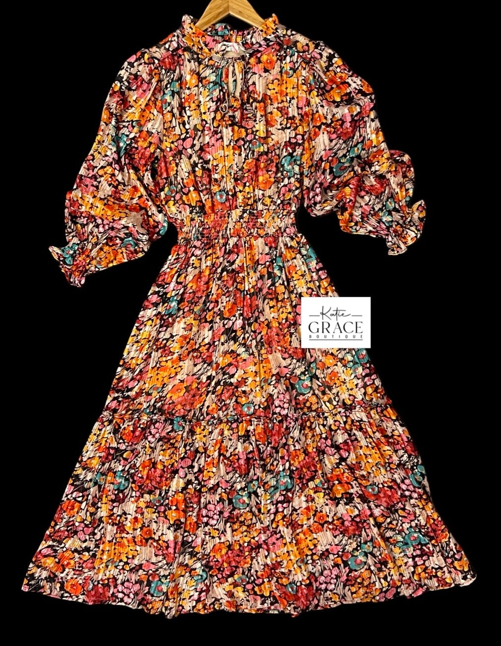 "Adelaide" Floral Dress (Copy) - The Katie Grace Boutique