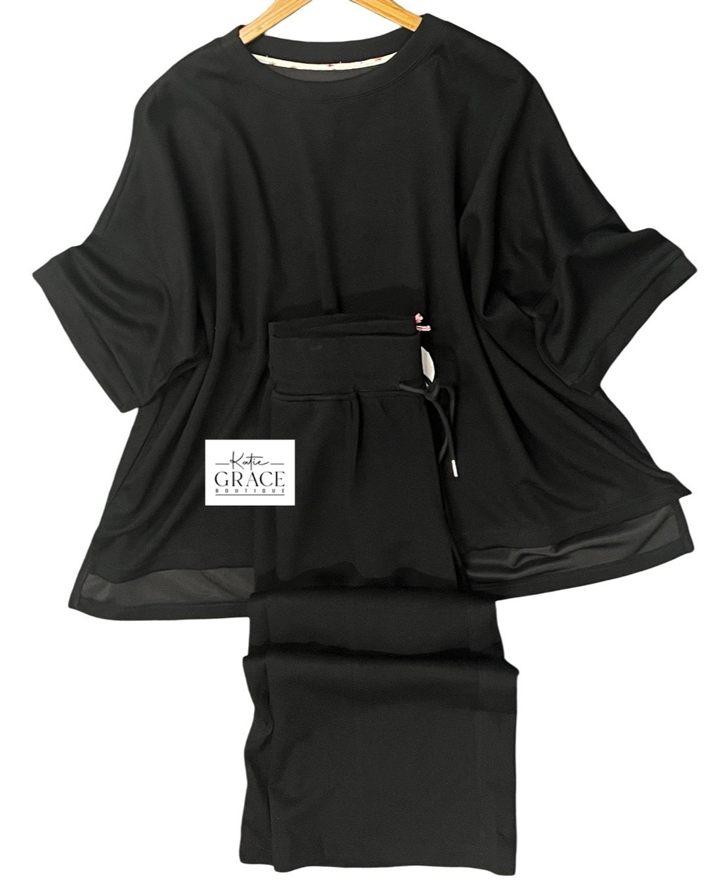 "Eliza" Luxe Separates, Black - The Katie Grace Boutique