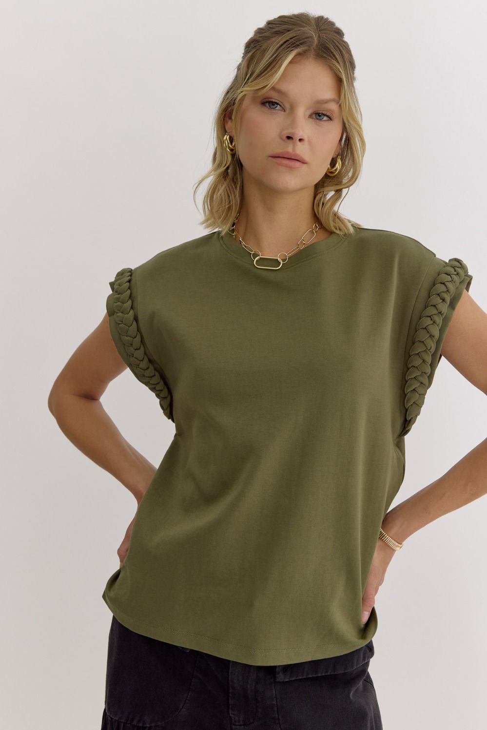 "Astrid" Cap Sleeve Blouse, 3 colors - The Katie Grace Boutique