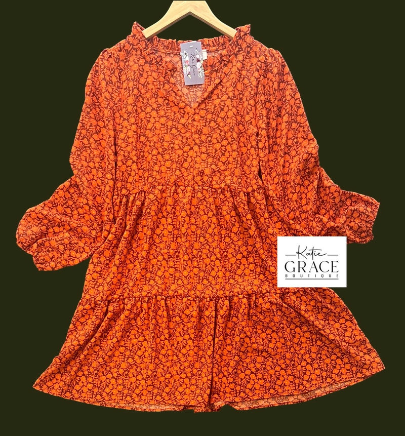 "Juliana" Floral Dress - The Katie Grace Boutique