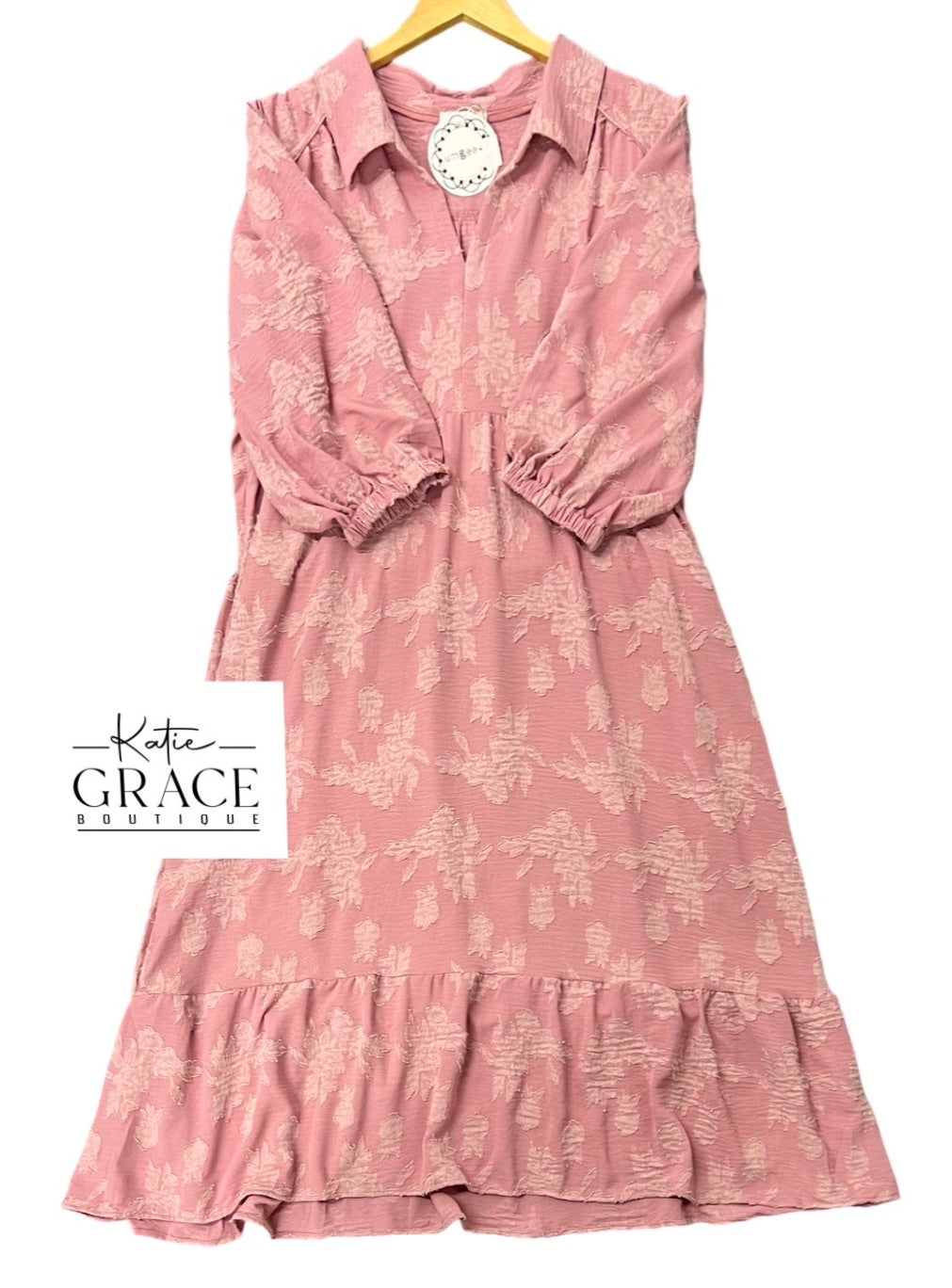 "Margot" Midi Dress, Plus - The Katie Grace Boutique