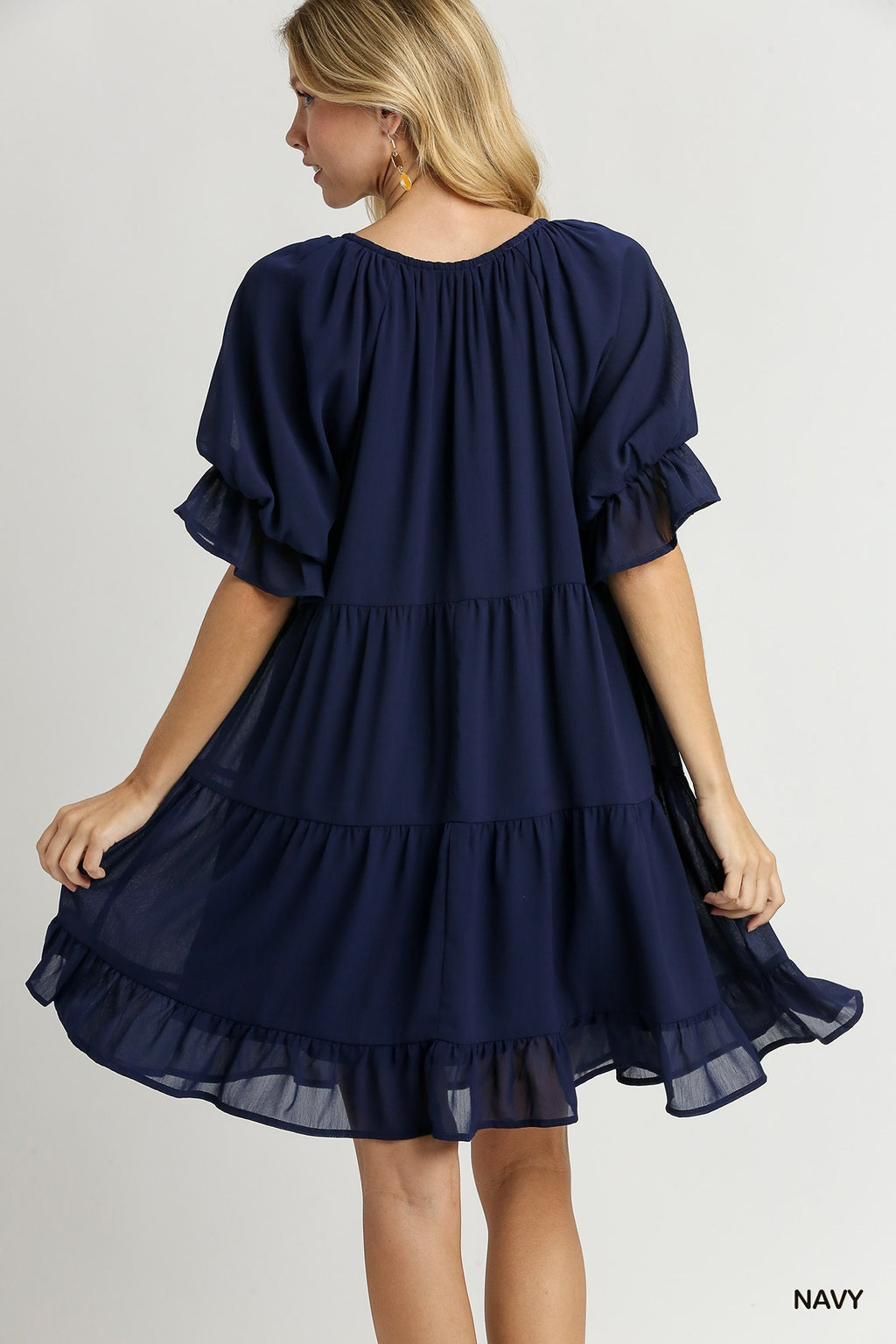 "Shelby" Puff Sleeve Dress, 2 colors