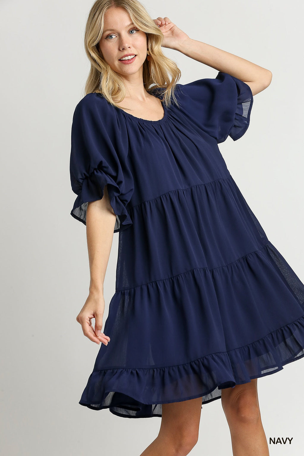 "Shelby" Puff Sleeve Dress, 2 colors