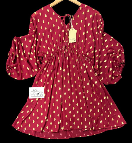 "Stacia" Dolman Sleeve Dress - The Katie Grace Boutique