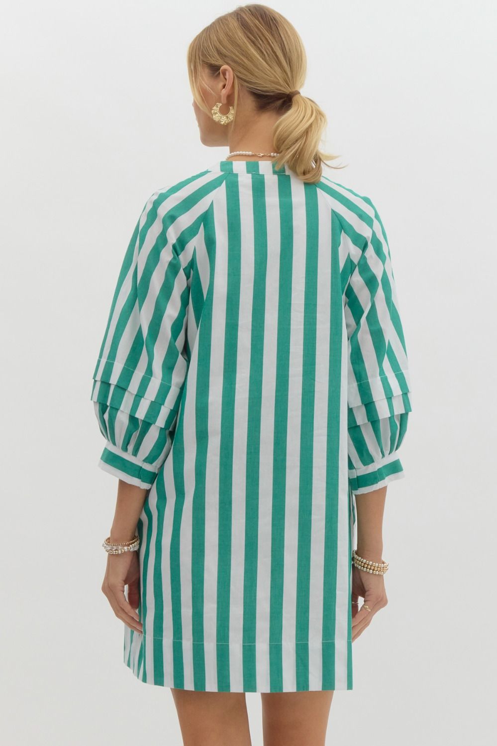 "Amelia" Striped Dress - The Katie Grace Boutique