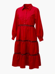 "Elowen" Midi Dress - The Katie Grace Boutique