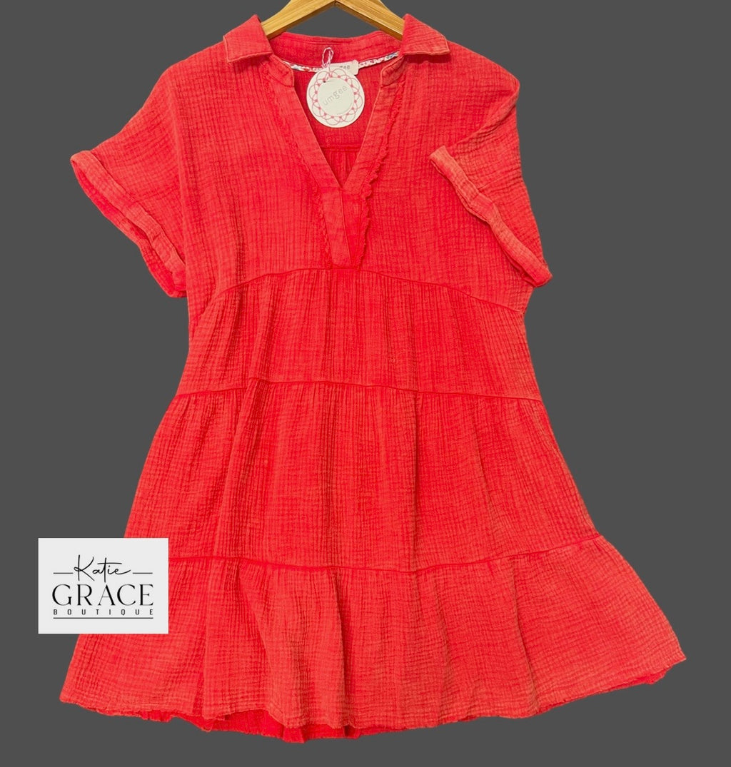 "Amberly" Soft Cotton Dress - The Katie Grace Boutique