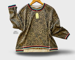 "Michelle" Leopard Pullover - The Katie Grace Boutique
